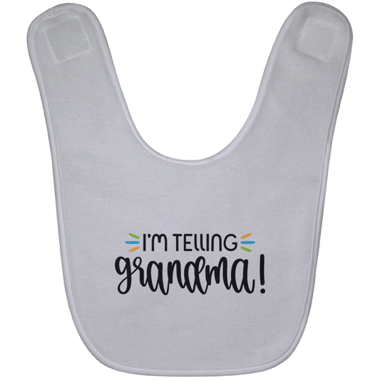 Telling grandma Baby Bib