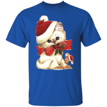 Load image into Gallery viewer, Kitten Santa T-Shirt
