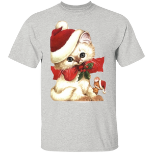 santa kitten Youth t'shirt