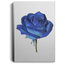 Load image into Gallery viewer, Blue Rose Portrait Canvas .75in Frame

