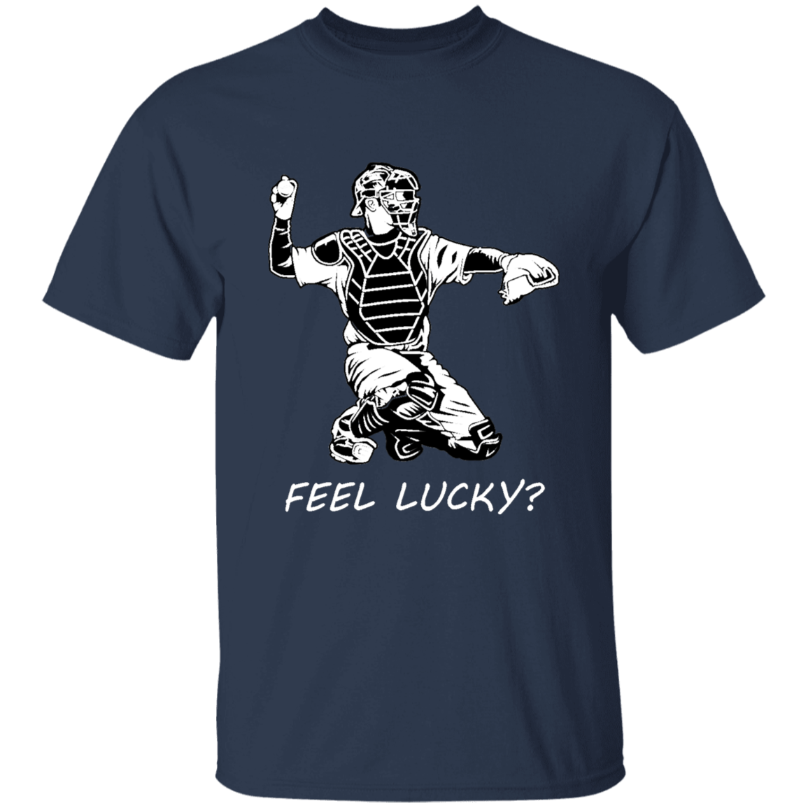 Baseball catcher - feel lucky  (w) - T-Shirt - youth