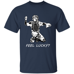 Baseball catcher - feel lucky  (w) - T-Shirt - youth