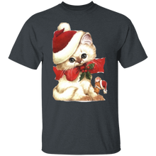 Load image into Gallery viewer, Kitten Santa T-Shirt
