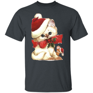 Kitten Santa T-Shirt