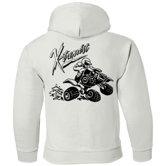 Youth 4-wheeler extreme pullover Hoodie front and back print