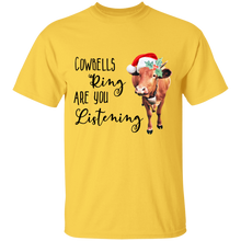 Load image into Gallery viewer, cow bells ring. T-Shirt
