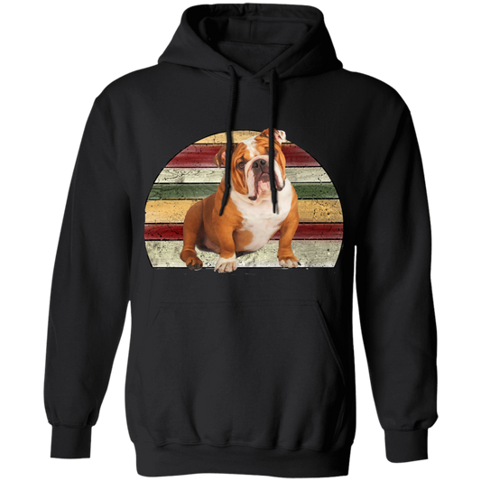 Bulldog Pullover Adult Hoodie