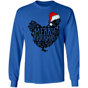 Christmas chick long sleeve Cotton T-Shirt