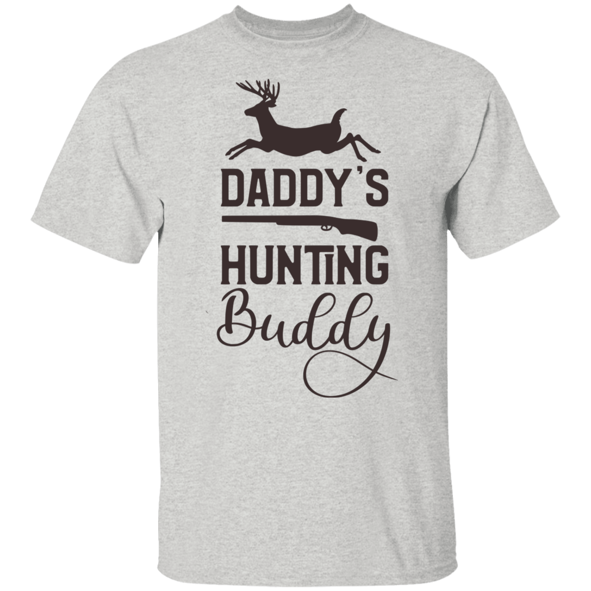 Daddy's hunting buddy youth Cotton T-Shirt
