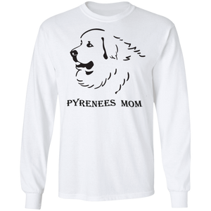 Great Pyrenees Mom long sleeve Cotton T-Shirt