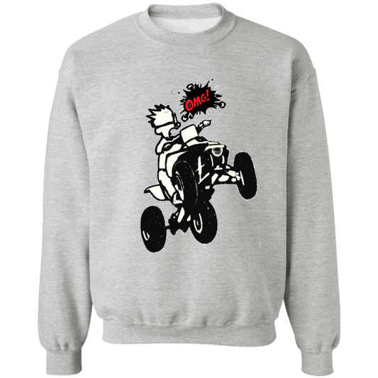 4-wheeler OMG Crewneck Pullover Sweatshirt