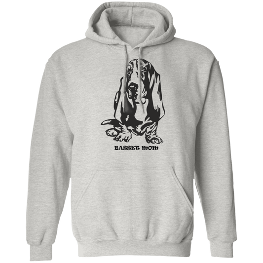 Basset Mom Pullover Hoodie