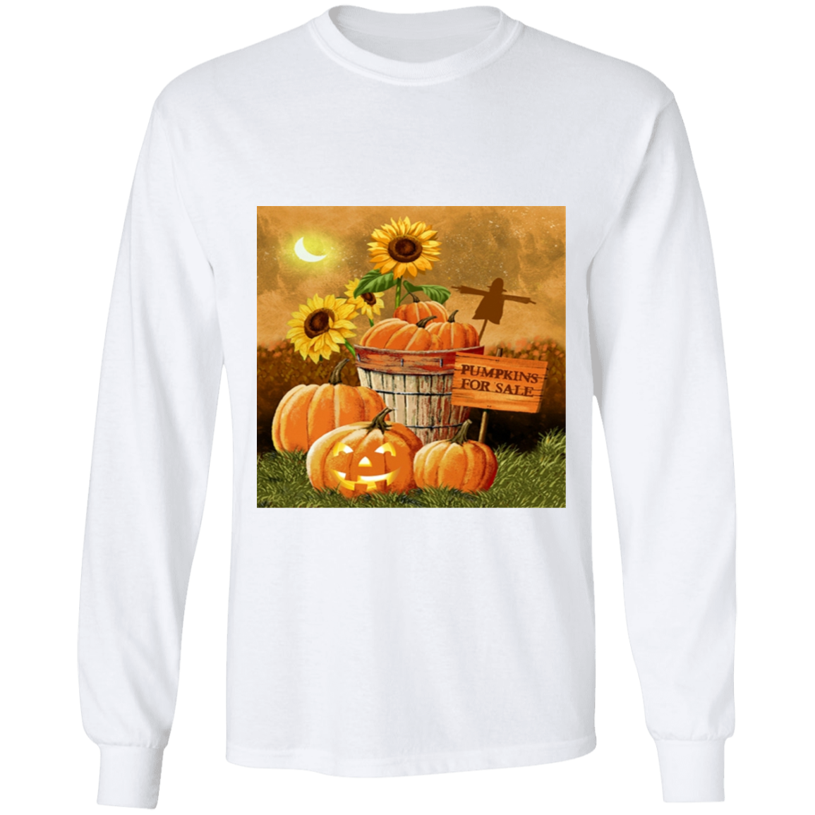 T-shirt - long sleeve - fall pumpkins