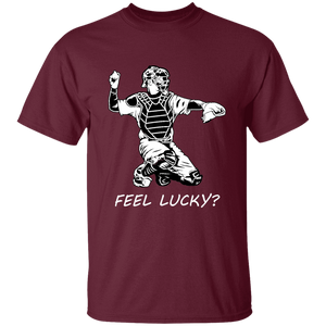 Baseball catcher - feel lucky  (w) - T-Shirt - youth