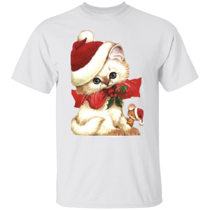 Kitten Santa T-Shirt