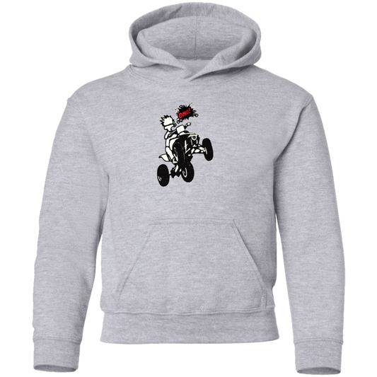 4 wheeler OMG Youth Pullover Hoodie