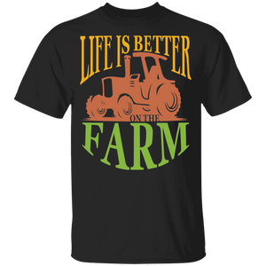 Life is better on the farm 100% Cotton T-Shirt