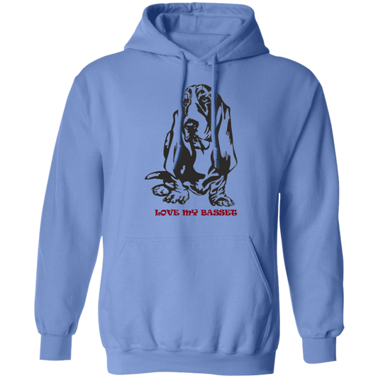 Love my basset Pullover Hoodie