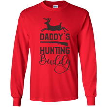 Load image into Gallery viewer, Daddy&#39;s hunting buddy Youth LS T-Shirt
