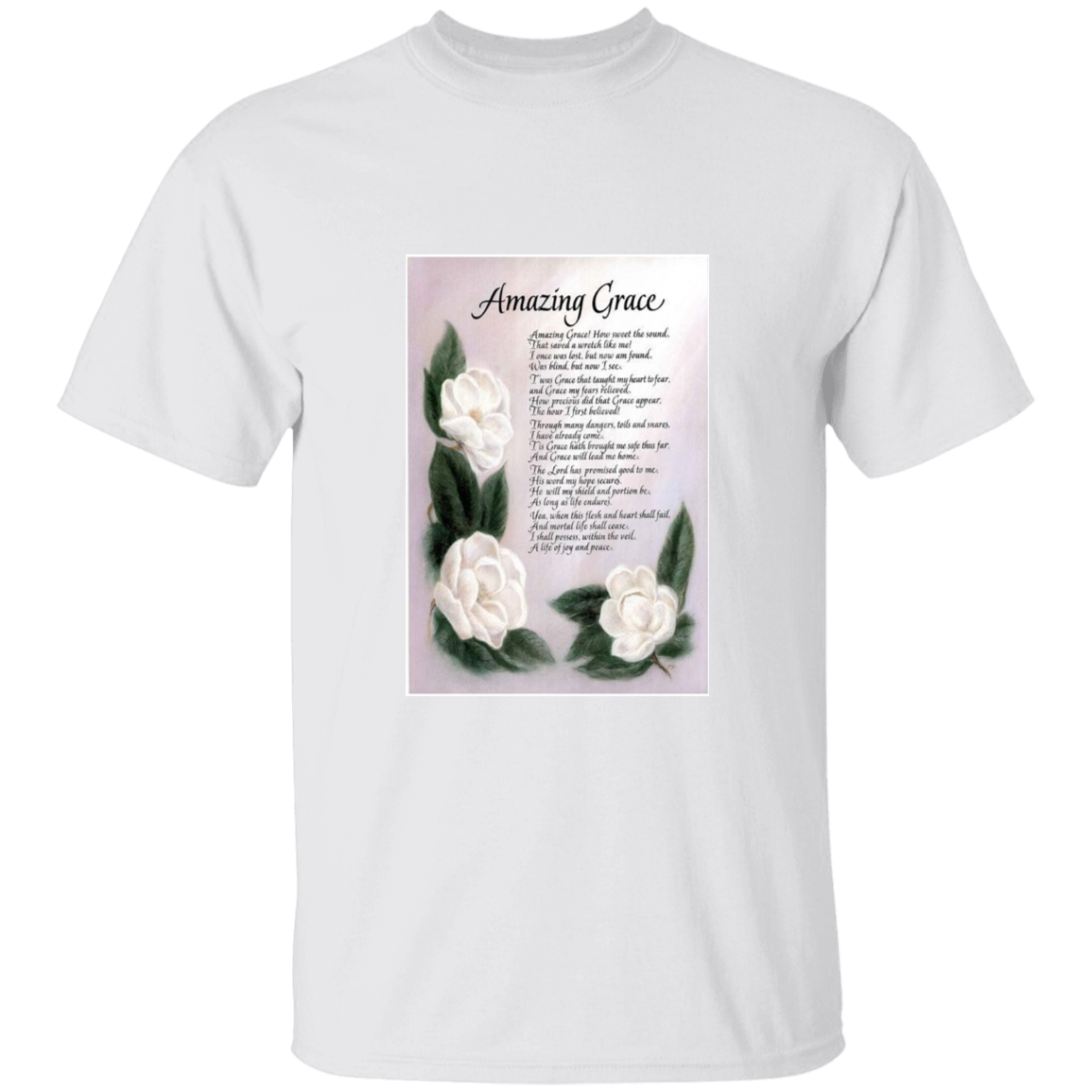 Amazing grace with magnolias T-shirt