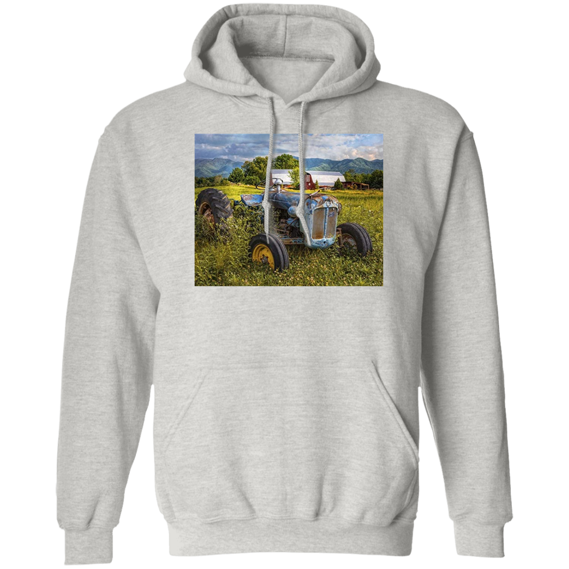 pullover hoodie - tractor