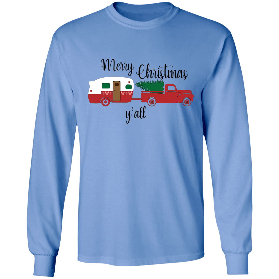 Merry Christmas camper long sleeve T'shirt
