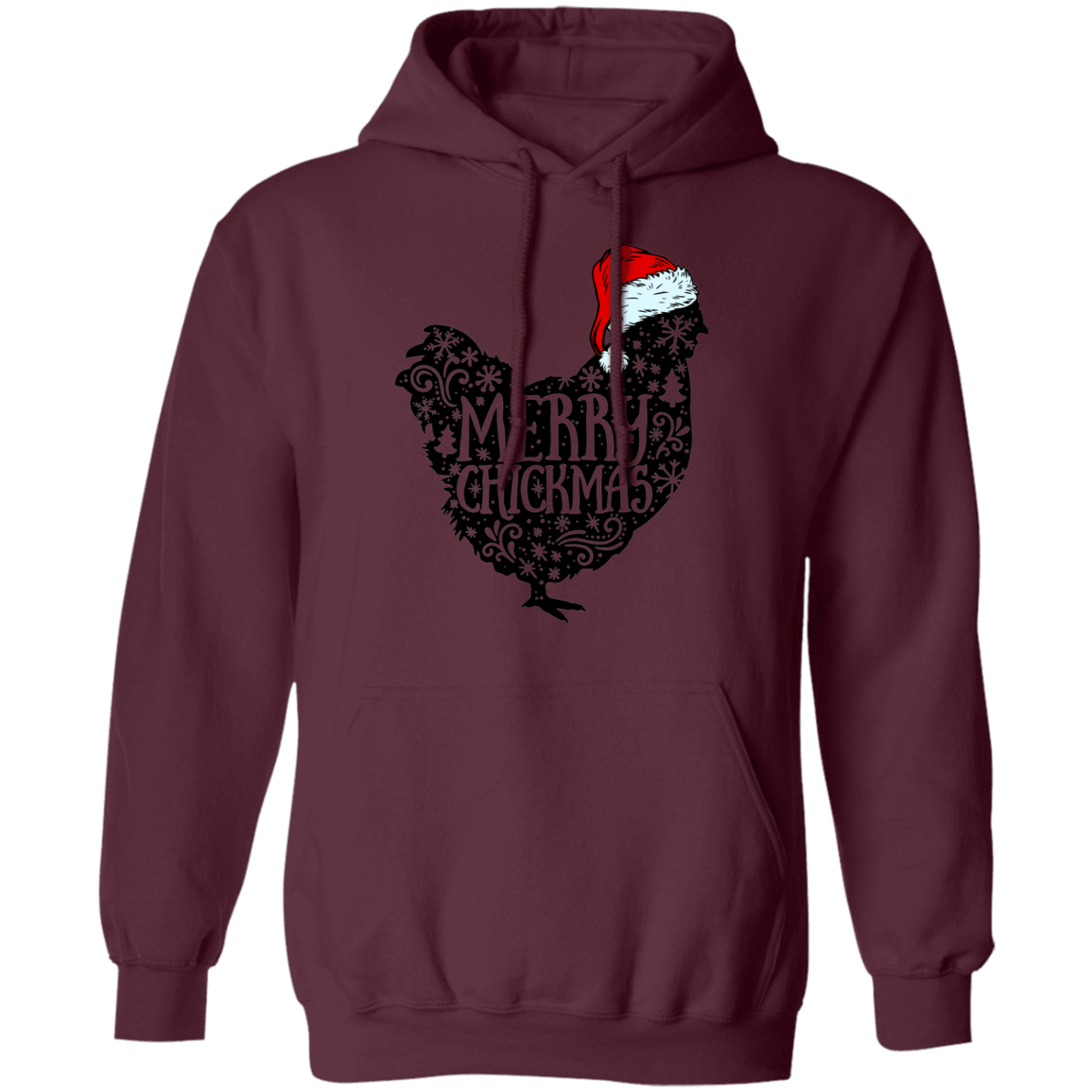Christmas chick Pullover Hoodie