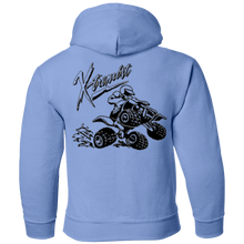 Load image into Gallery viewer, Youth 4-wheeler extreme pullover Hoodie front and back print
