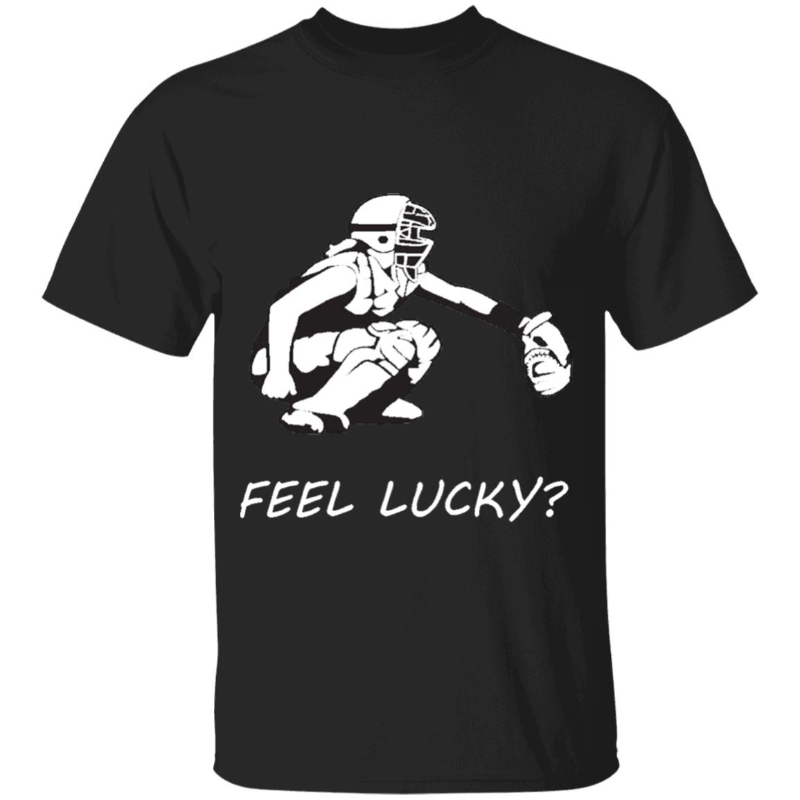 Softball catcher - feel lucky (w) T-Shirt (youth)