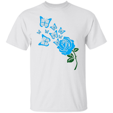 Load image into Gallery viewer, rose and butterfly  T-Shirt
