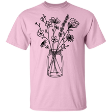 Load image into Gallery viewer, Wild flowers in mason jar T-Shirt
