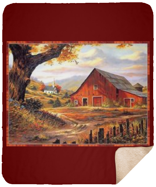 Barn - Sherpa Blanket - 50x60