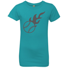 Load image into Gallery viewer, baseball/softball Girls&#39; Princess T-Shirt
