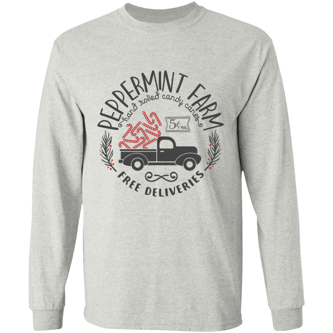 Peppermint farms long sleeve T-shirt