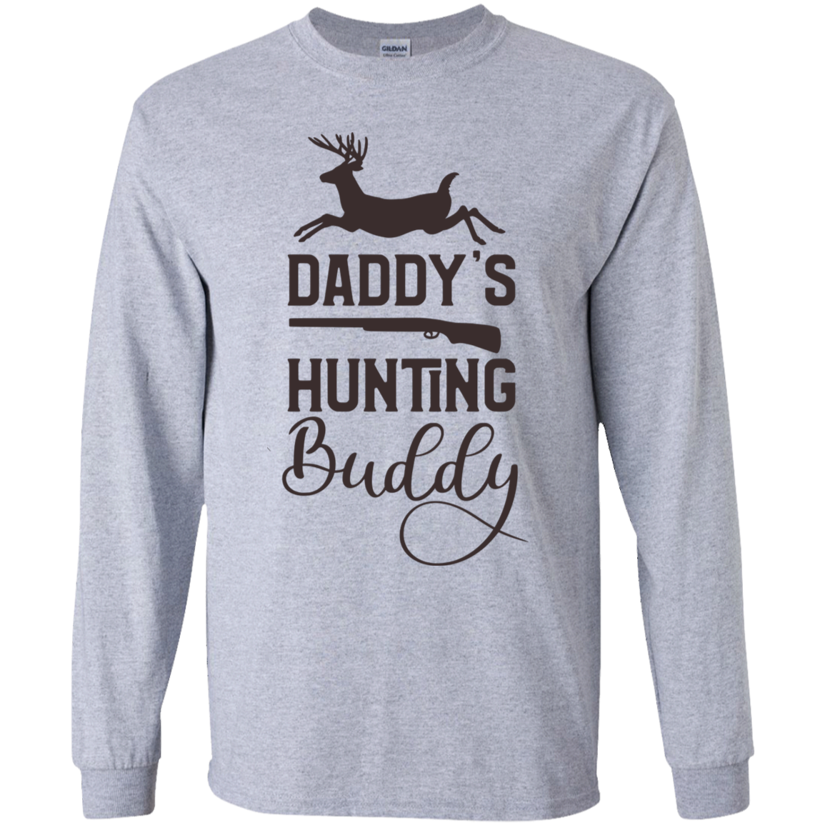 Daddy's hunting buddy Youth LS T-Shirt
