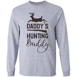 Daddy's hunting buddy Youth LS T-Shirt