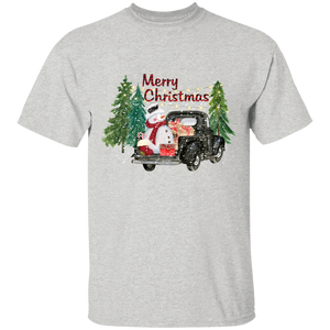 Snowman/black truck