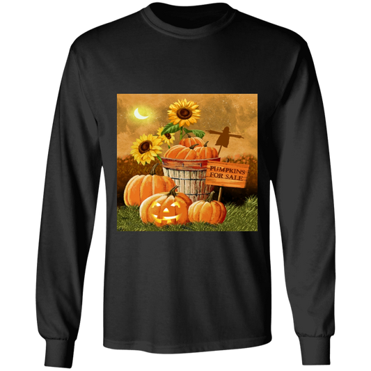 T-shirt - long sleeve - fall pumpkins