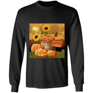 T-shirt - long sleeve - fall pumpkins