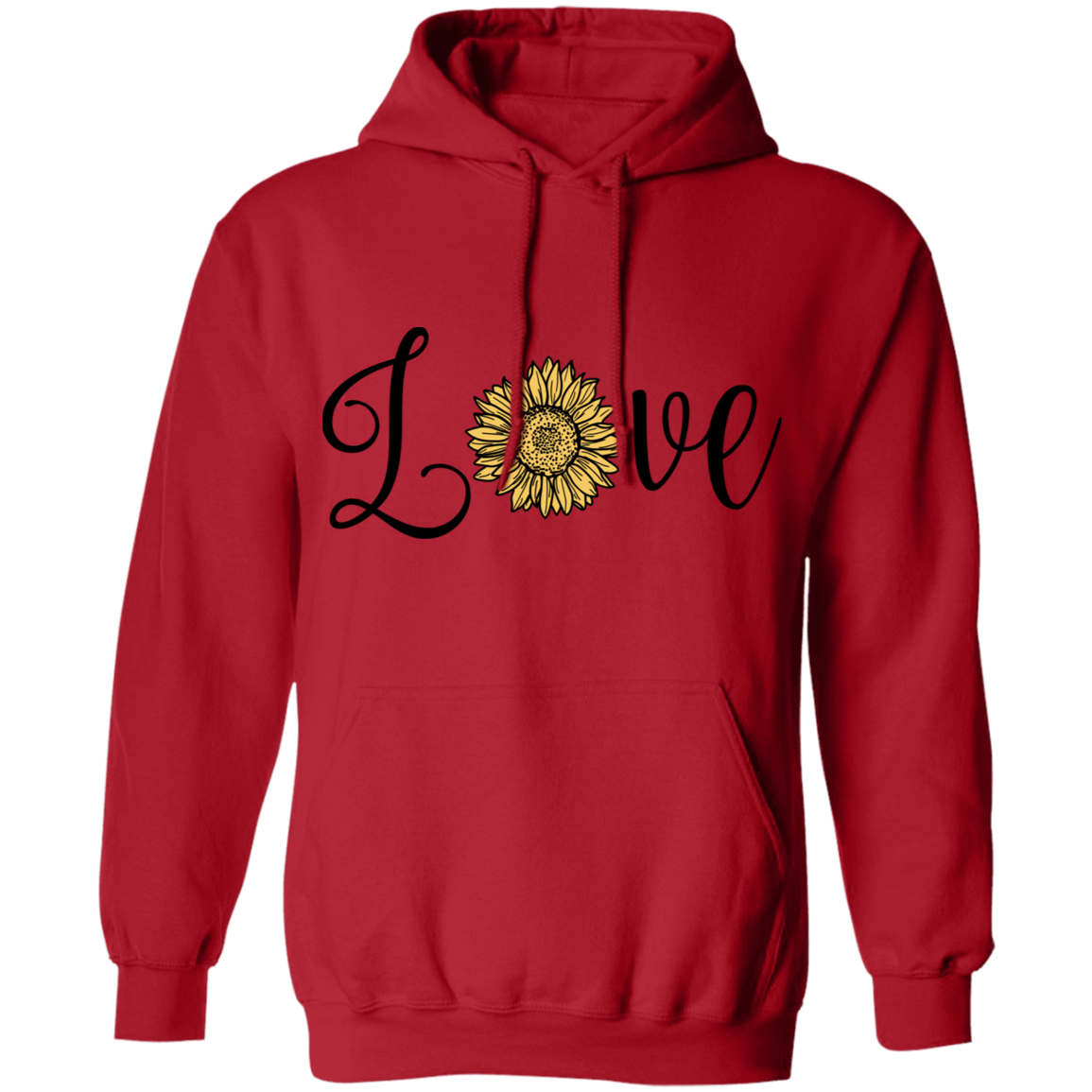 Sunflower/love Pullover Hoodie