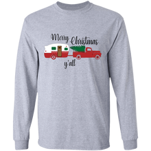 Load image into Gallery viewer, Merry Christmas camper long sleeve T&#39;shirt
