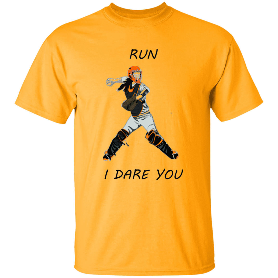Softball catcher - run - T-Shirt (youth)