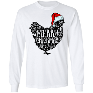 Christmas chick long sleeve Cotton T-Shirt