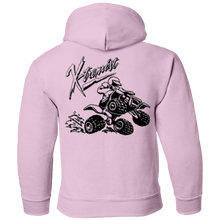 Load image into Gallery viewer, Youth 4-wheeler extreme pullover Hoodie front and back print
