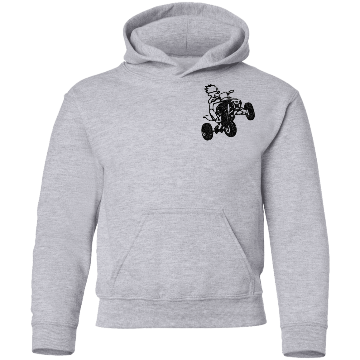 Youth 4-wheeler extreme pullover Hoodie front and back print