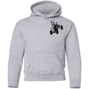 Youth 4-wheeler extreme pullover Hoodie front and back print