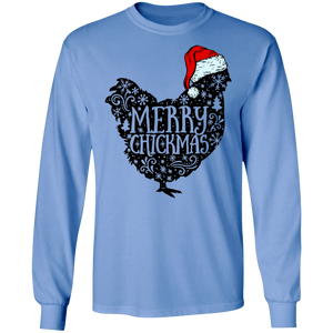 Christmas chick long sleeve Cotton T-Shirt