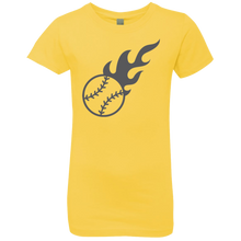 Load image into Gallery viewer, baseball/softball Girls&#39; Princess T-Shirt
