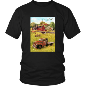 T-shirt truck and barn