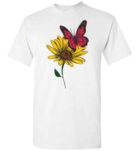 Load image into Gallery viewer, butterfly and wildflower t-shirt
